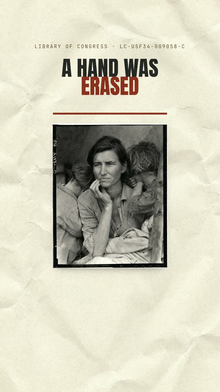 A hand was erased from this photograph — episode