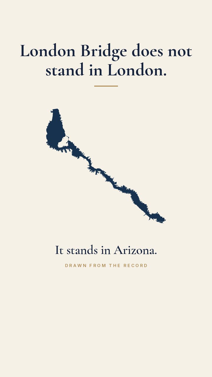 London Bridge is in Arizona — map post